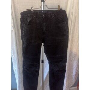 Jordan Craig Legacy Edition Sean Jeans Black, Textured, Thigh Skinny, Size 34x34